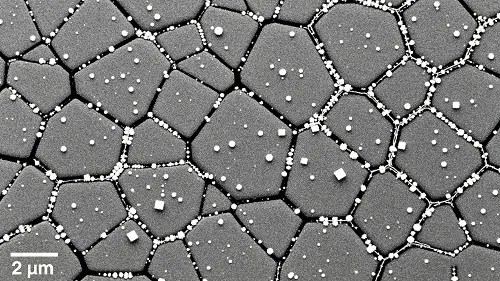 HSLA steel microstructure showing fine-grained ferrite with precipitation strengthening