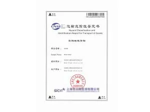 CNAS Accredited Laboratory Testing Report