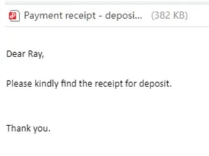 Australian customer email