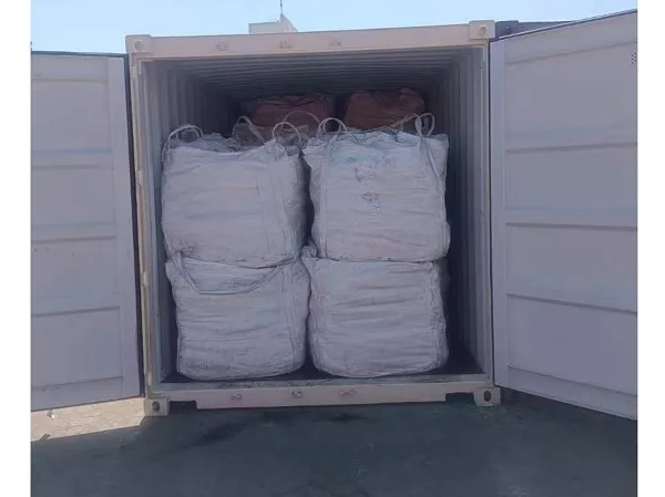 Containers at port for South America