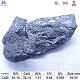 Calcium silicon Si60% Ca32% 10-50mm lump appearance showing metallic luster, silver-gray color, typical irregular lump shape, with chemical composition specifications table below